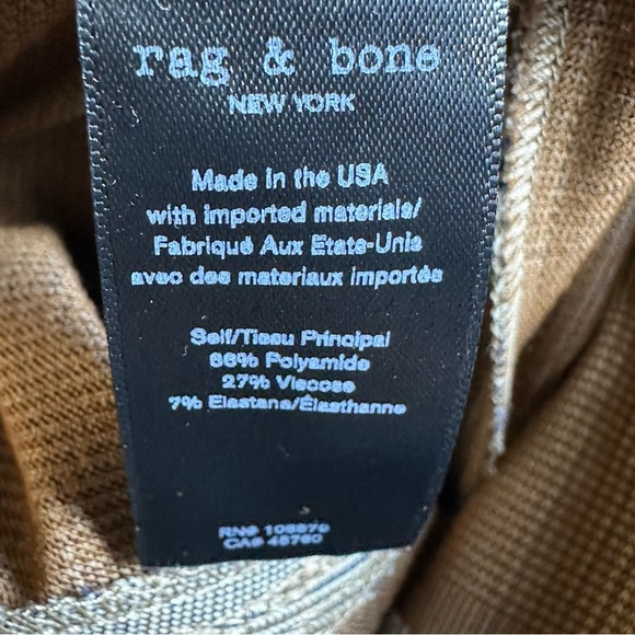 Rag & Bone Plaid Flare Pants in Gray and Brown Size 8 Back Zipper Stretch - Picture 15 of 16